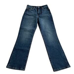 H&M Women’s Vintage Mom Jeans Sz 0 Blue Loose Fit High Waist Ankle Denim Classic